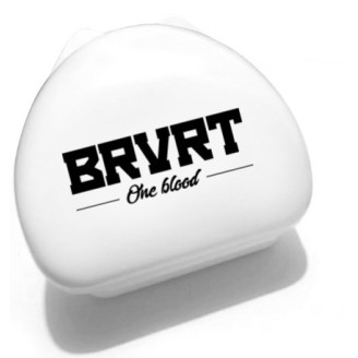Brave Mouthguard – White with Black Logo | BRVRT"