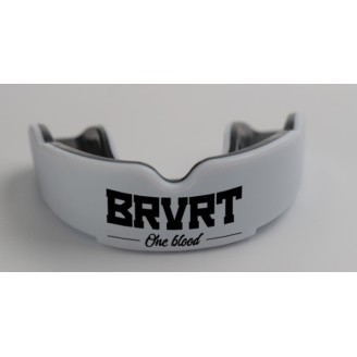 Paradenti Brave – Bianco con Logo Nero | BRVRT