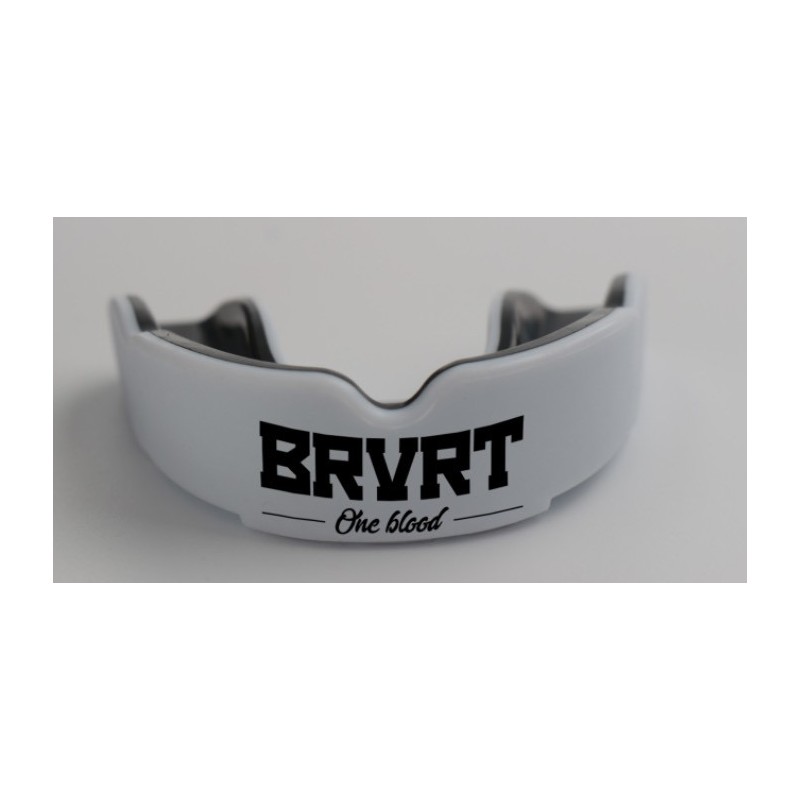 Brave Mouthguard – White with Black Logo | BRVRT"