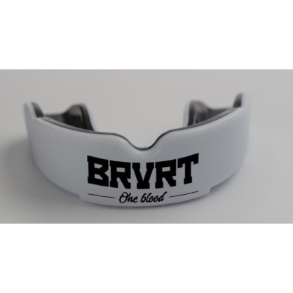 Brave Mouthguard – White with Black Logo | BRVRT