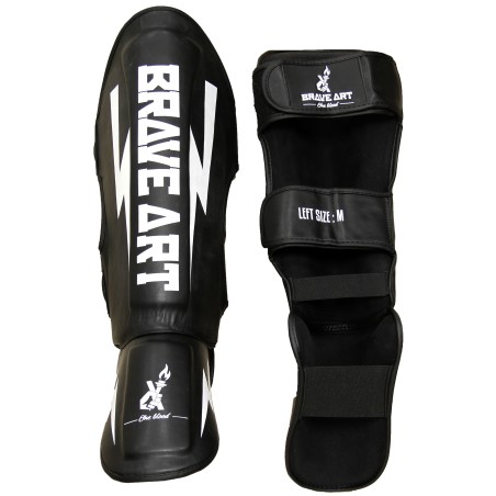 Classic One Black and White Shin and Foot Guards – Brave Art