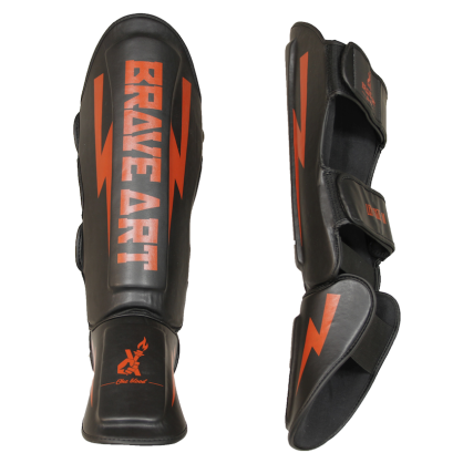 Paratibia e Piede Classic One – Nero & Rosso | Brave Art