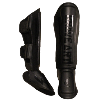 Shin & Foot Guards Classic One – Full Black | Brave Art