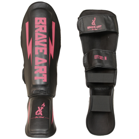 Classic One Black and Pink Shin and Foot Guards – Brave Art