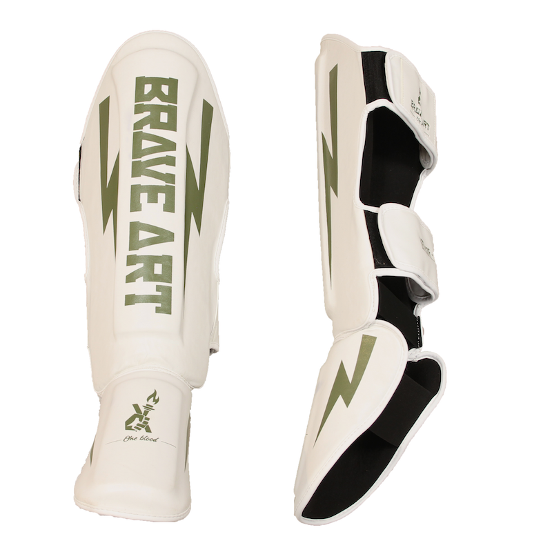 Parastinchi e Parapiedi Classic One Bianco e Verde – Brave Art Parastinchi e Parapiedi Classic One Bianco e Verde – Brave Art