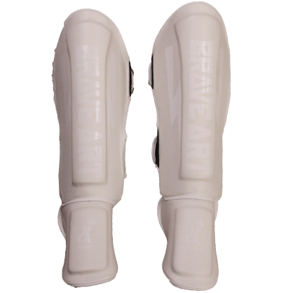 Shin & Foot Guards Classic One – White | Brave Art