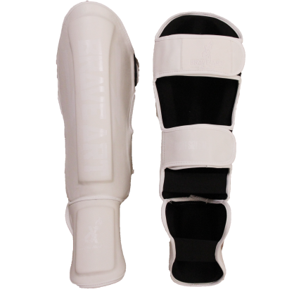 Protège-Tibias & Pieds Classic One – Blanc | Brave Art