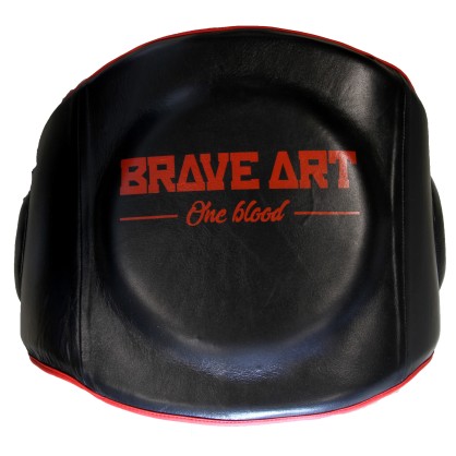 Body Pad Brave Art – Cuir Noir & Rouge, Performance & Confort