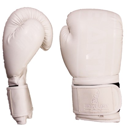 Guanti da Boxe Classic One Bianco Ton sur Ton – Pro e Stile Brave Art