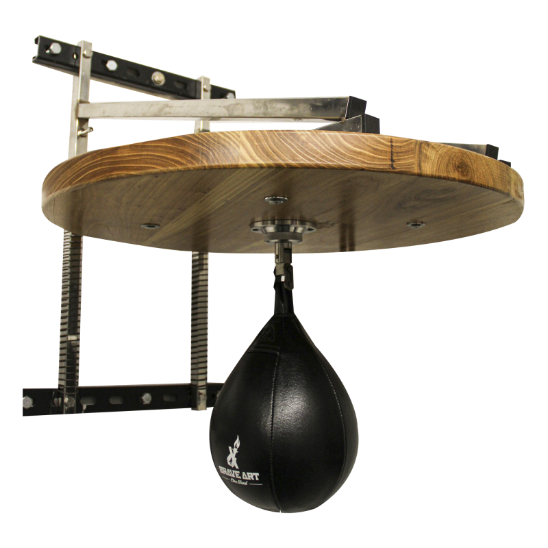 Speedbag mit Brave Art-Struktur aus schwarzem Leder Speedbag mit Brave Art-Struktur aus schwarzem Leder