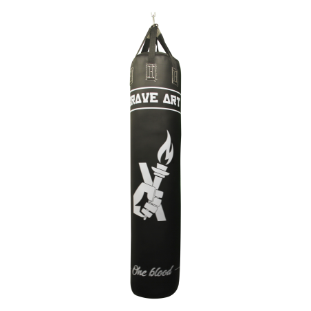 Black Leather Punching Bag | Brave Art