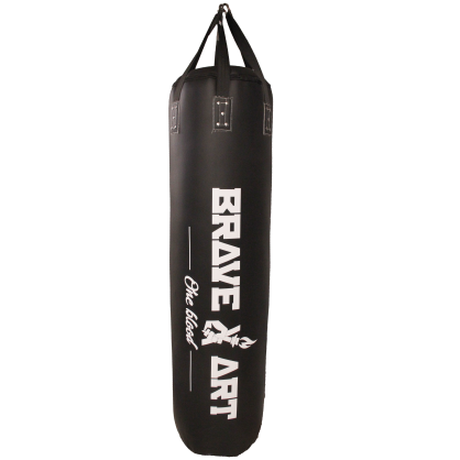 Sacco da Boxe Long 2.0 – Pelle Nera | Brave Art