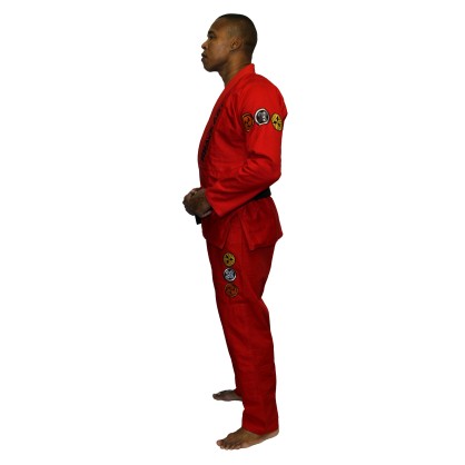 Kimono Jiu-jitsu Brésilien – Rouge & Noir Réversible | Brave Art