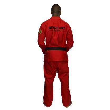 Kimono Jiu-Jitsu Brasiliano – Rosso & Nero Reversibile | Brave Art