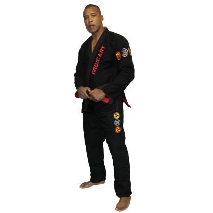Brazilian Jiu-Jitsu Kimono – Rot & Schwarz Wendbar | Brave Art