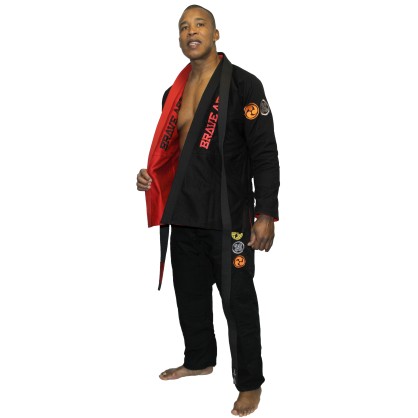 Brazilian Jiu-Jitsu Kimono – Red & Black Reversible | Brave Art