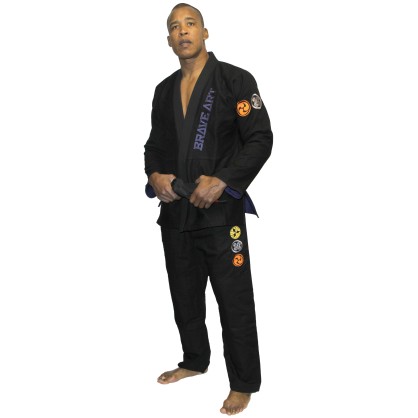 Brazilian Jiu-Jitsu Kimono – Black & Blue Reversible | Brave Art