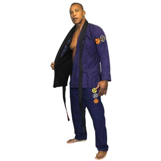 Kimono Jiu-Jitsu Brasiliano – Nero & Blu Reversibile | Brave Art