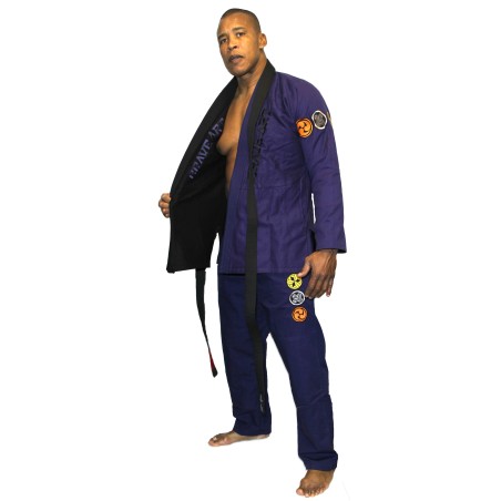 Kimono Jiu-jitsu Brésilien – Noir & Bleu Réversible | Brave Art