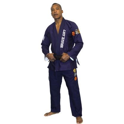 Kimono Jiu-Jitsu Brasiliano – Bianco & Blu Reversibile | Brave Art