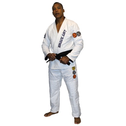 Kimono Jiu-jitsu Brésilien – Blanc & Bleu Réversible | Brave Art