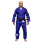 Brazilian Jiu-Jitsu Kimono in Blue with White Embroidery Side by Brave Art Brazilian Jiu-Jitsu Kimono in Blue with White Embroidery Side by Brave Art