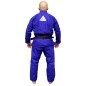 Kimono de Jiu-Jitsu Brésilien bleu avec broderie blanche Side de Brave Art Kimono de Jiu-Jitsu Brésilien bleu avec broderie blanche Side de Brave Art