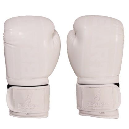 Guanti da Boxe Classic One Bianco Ton sur Ton – Pro e Stile Brave Art