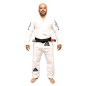 Kimono Brasiliano di Jiu-Jitsu Bianco con Ricamo Nero Side di Brave Art Kimono Brasiliano di Jiu-Jitsu Bianco con Ricamo Nero Side di Brave Art