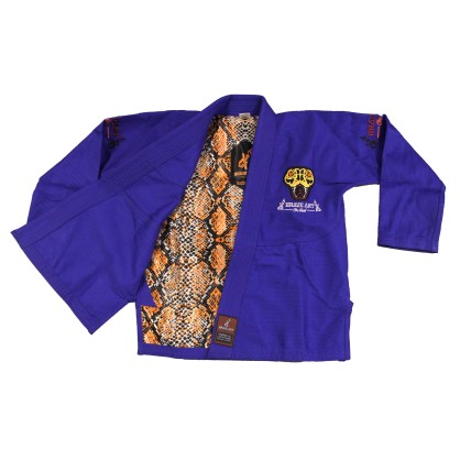 Brazilian Jiu-Jitsu Kimono Kinder – Anaconda Blau | Brave Art