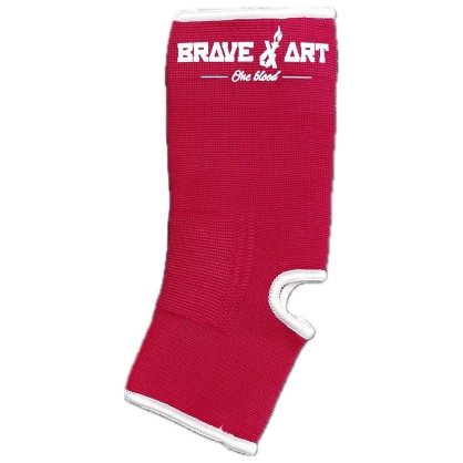 Premium Knöchelschützer – Rosa mit Weißem Logo | Brave Art