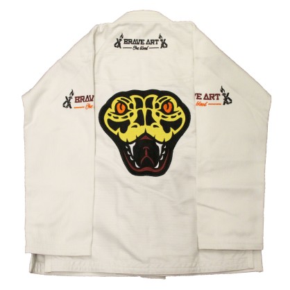 Kimono Jiu-Jitsu Brasiliano Bambino – Anaconda Bianco | Brave Art