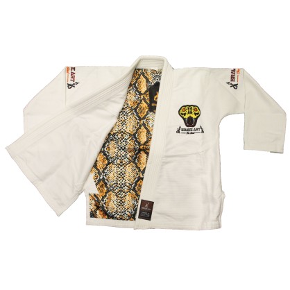 Brazilian Jiu-Jitsu Kimono Kinder – Anaconda Weiß | Brave Art
