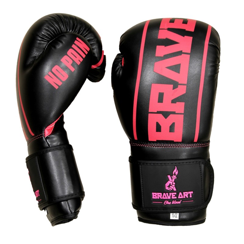 Gants de Boxe Classic One Noir & Rose – Brave Art Gants de Boxe Classic One Noir & Rose – Brave Art