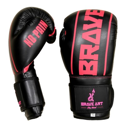 Classic One Boxhandschuhe Schwarz & Rosa – Brave Art