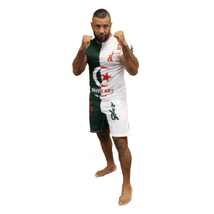 T-shirt Fast Dry DZ Brave Art – Vert, Blanc & Rouge