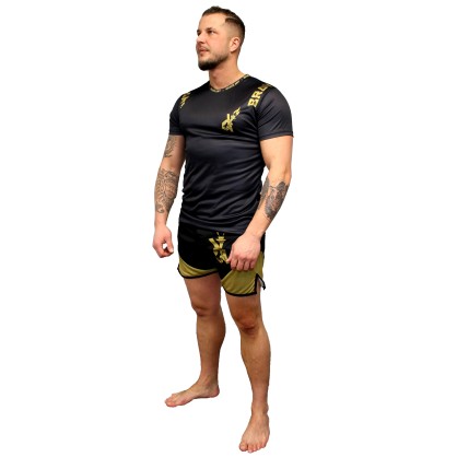 T-shirt BG Brave Art – Noir & Doré | Performance & Style