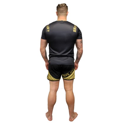 T-shirt BG Brave Art – Noir & Doré | Performance & Style