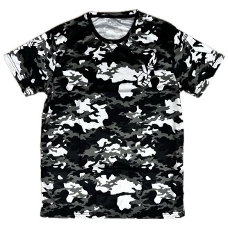 T-shirt Fast Dry Camo 2.0 Brave Art – Noir, Blanc & Gris