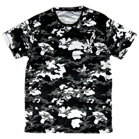 T-shirt Fast Dry Camo 2.0 Brave Art – Noir, Blanc & Gris