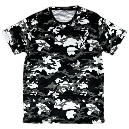 T-shirt Fast Dry Camo 2.0 Brave Art – Noir, Blanc & Gris