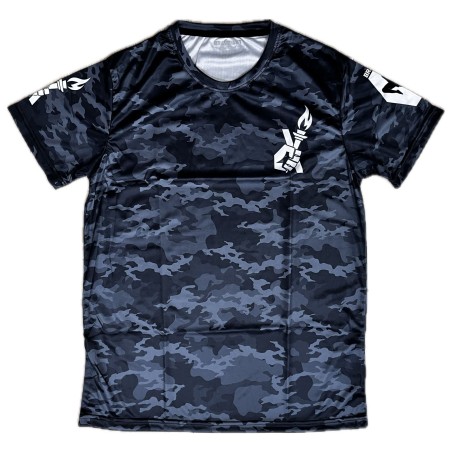 T-shirt Fast Dry Camo 2.0 Brave Art – Noir, Gris & Foncé