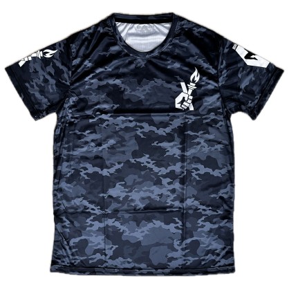 T-shirt Fast Dry Camo 2.0 Brave Art – Noir, Gris & Foncé