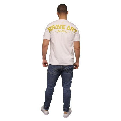 T-shirt Prestige Brave Art – Blanc | Élégance & Confort