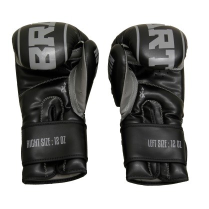 Classic One Boxing Gloves Black & Grey – Brave Art