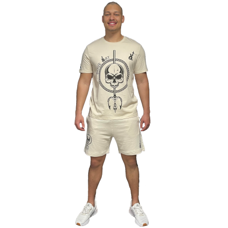 T-shirt Poseidon Brave Art – Blanc Cassé | Style & Écologie