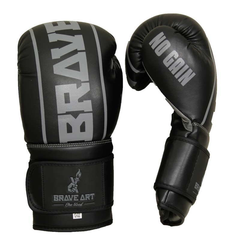Guanti da Boxe Classic One Nero & Grigio – Brave Art Guanti da Boxe Classic One Nero & Grigio – Brave Art