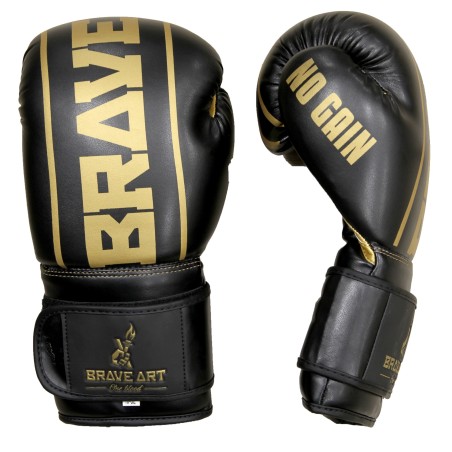 Classic One Boxhandschuhe Schwarz & Gold – Brave Art