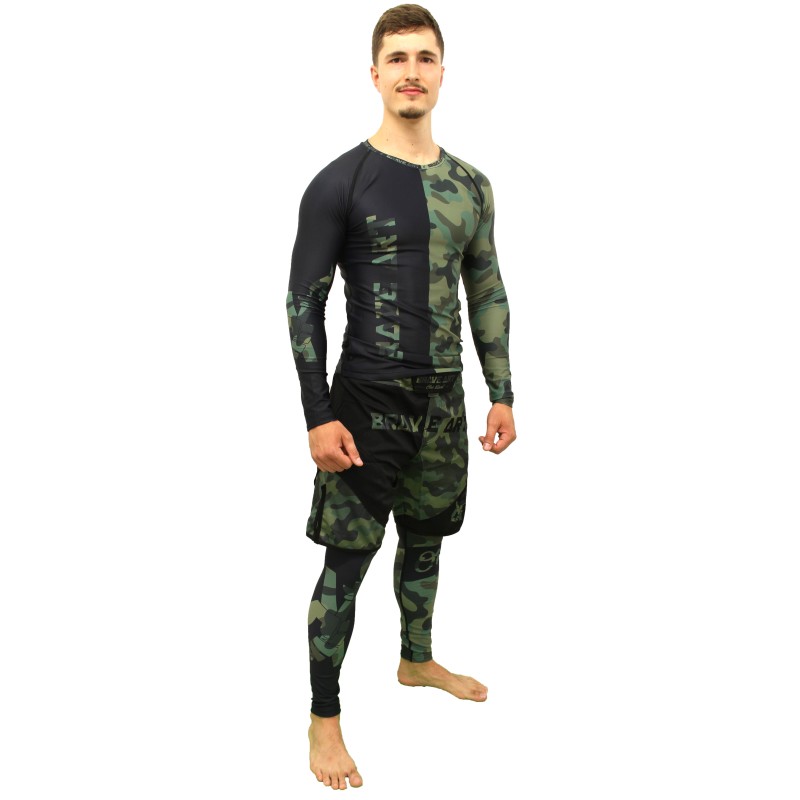 Rashguard Manches Longues Front Line Brave Art Rashguard Manches Longues Front Line Brave Art