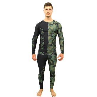 Rashguard a Maniche Lunghe Front Line Brave Art